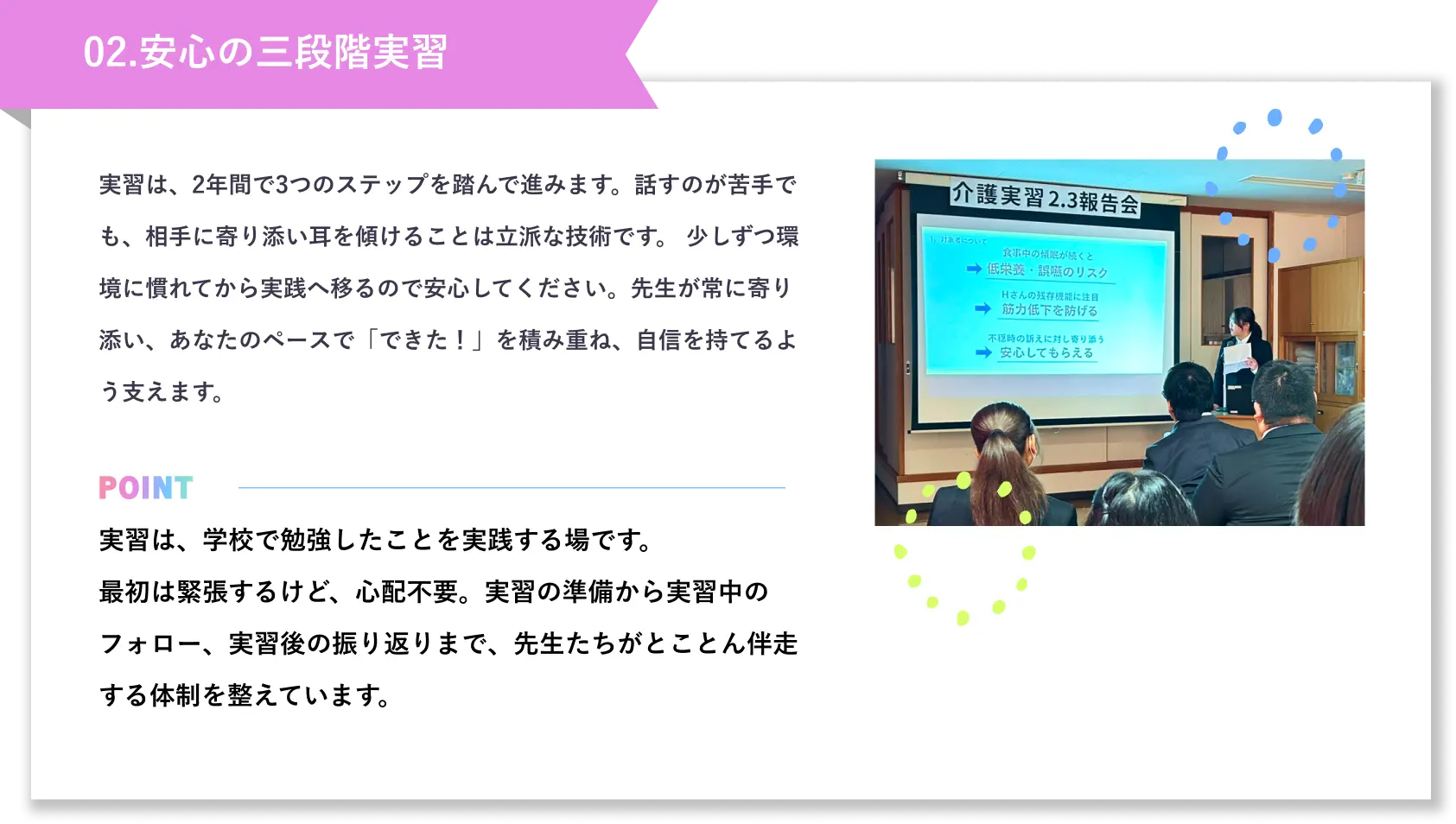 02.就職率100%の実績